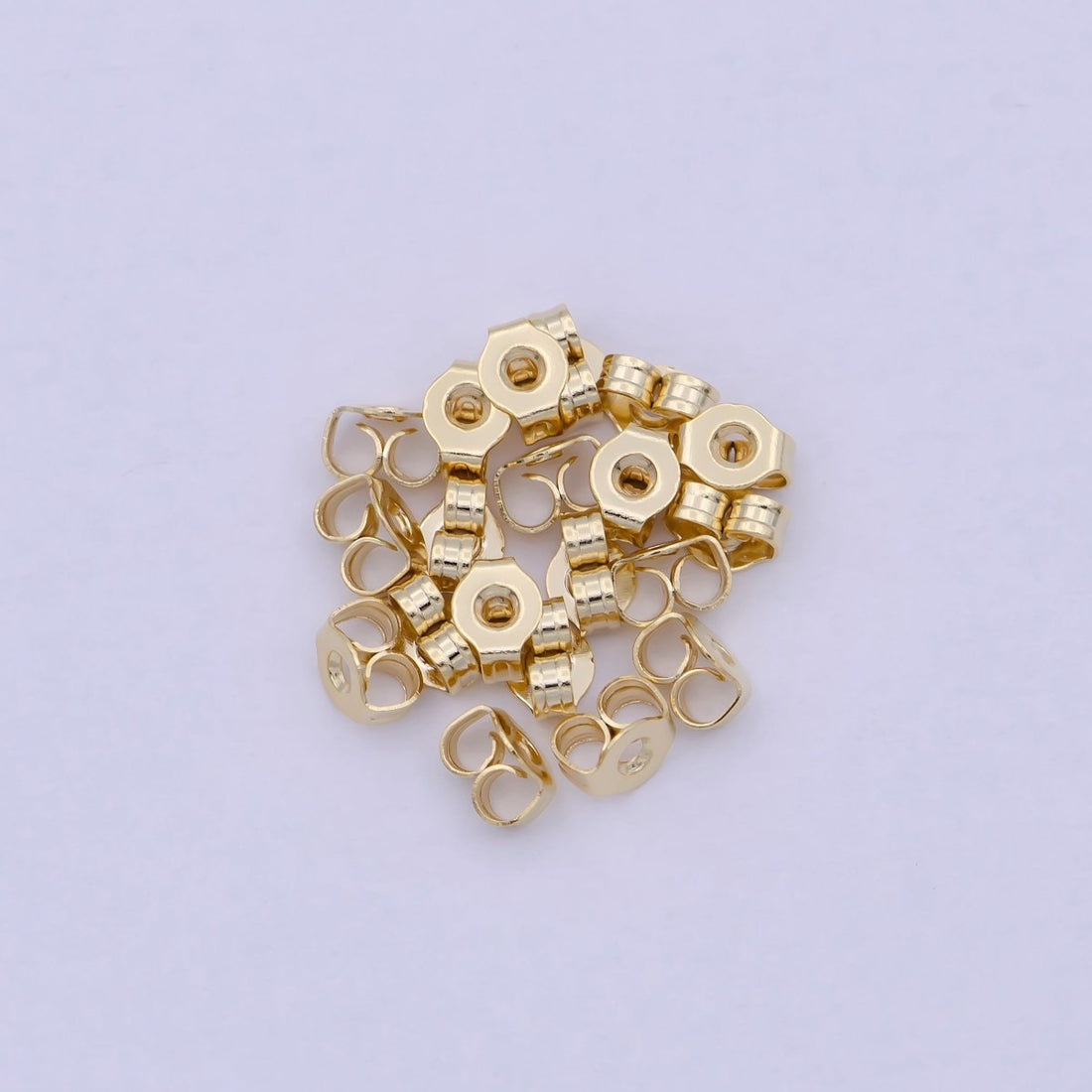 3mm, 5mm, 6mm Gold Metal Earring Backings Supply | K-737 K-595 K-576