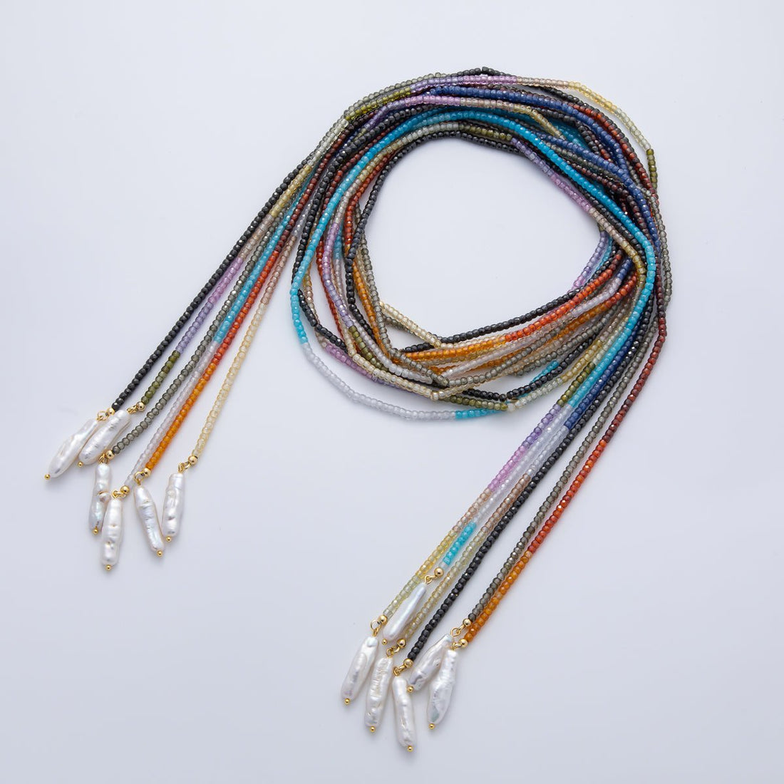 3mm Grey, Black, Blue CZ Rondelle Bead Strands Findings 48 inch long Necklace | WA-1171 ~ WA-1176