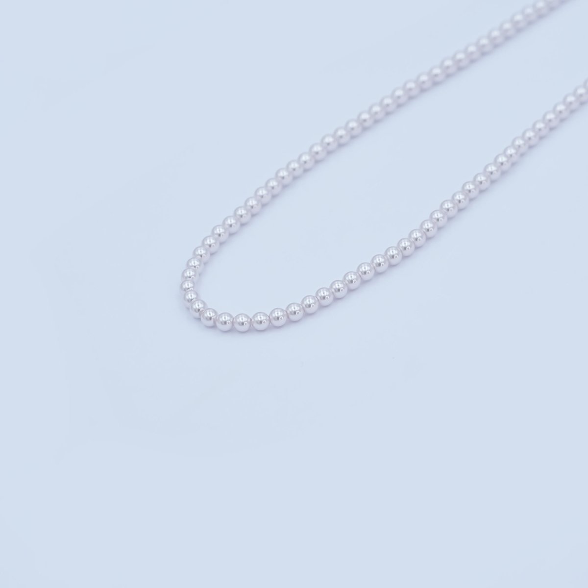 3mm Round White, Purple, Pink Shell Pearl Strand | WA-2986 ~ WA-3010