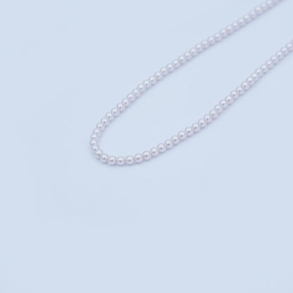 3mm Round White, Purple, Pink Shell Pearl Strand | WA-2986 ~ WA-3010