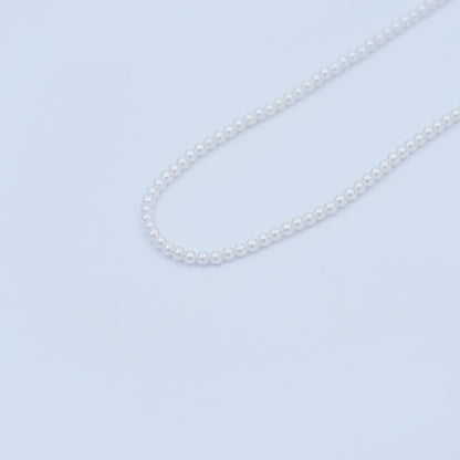 3mm Round White, Purple, Pink Shell Pearl Strand | WA-2986 ~ WA-3010