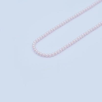 3mm Round White, Purple, Pink Shell Pearl Strand | WA-2986 ~ WA-3010