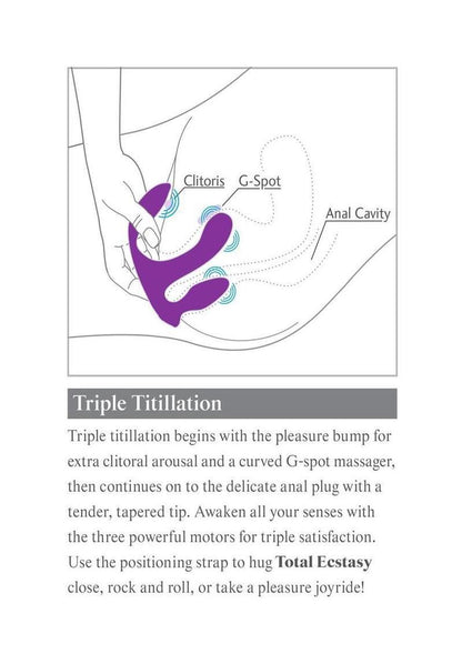 3Some Total Ecstasy Silicone Remote Control Vibrators