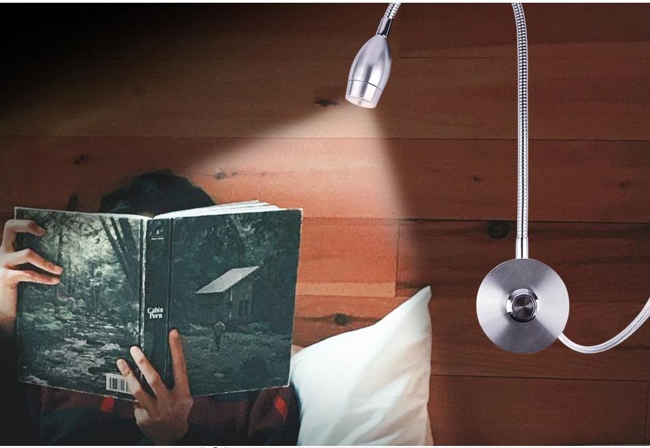 3W Dimmable Wall Reading Lamp, LED Bed Reading Book Light, Wall Sconce Bedside Reading Study Lamp Decorative Table Lamp Cute Study Lamps for Bedroom Décor