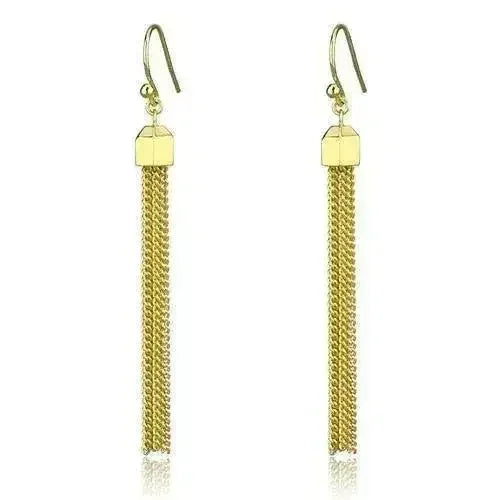 Gold Brass Crystal Earrings – Elegant &amp; Lightweight – Femstylo