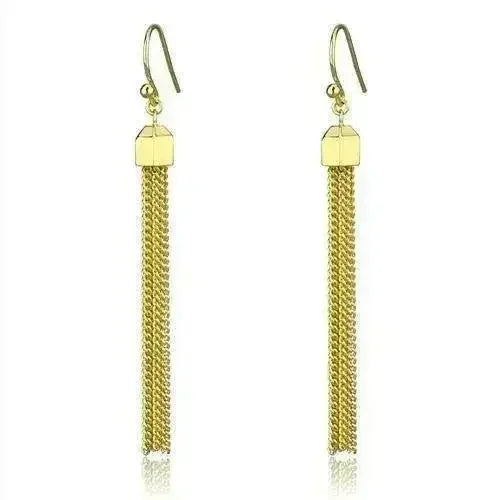 Gold Brass Crystal Earrings – Elegant &amp; Lightweight – Femstylo