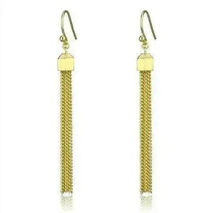 Gold Brass Crystal Earrings – Elegant &amp; Lightweight – Femstylo