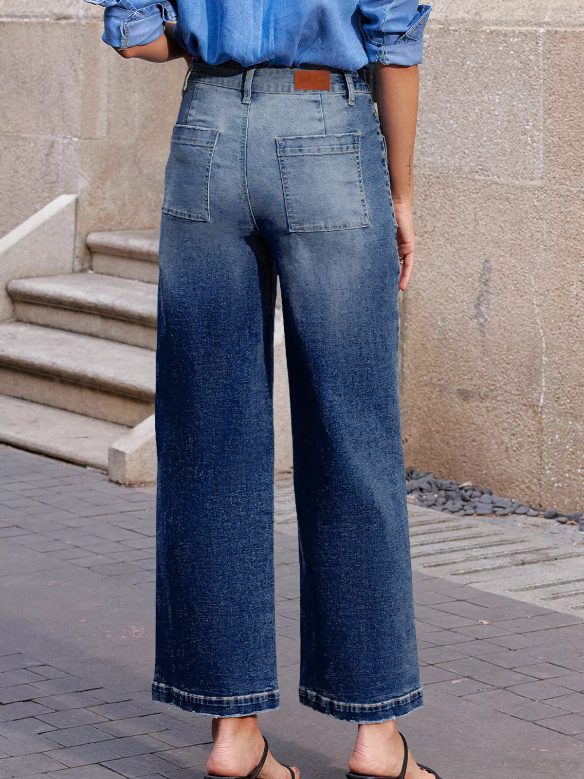 Patch Pocket Shift Jeans