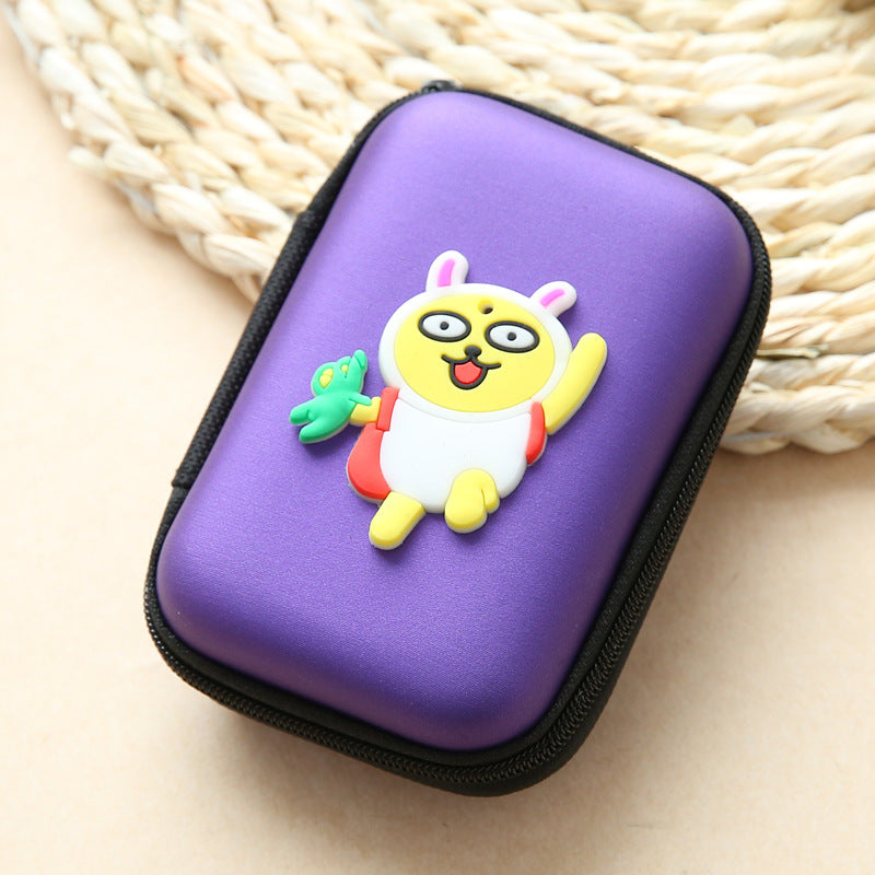 Direct selling new cute zero wallet cartoon earphone collector charger Box Coin handbag wholesale