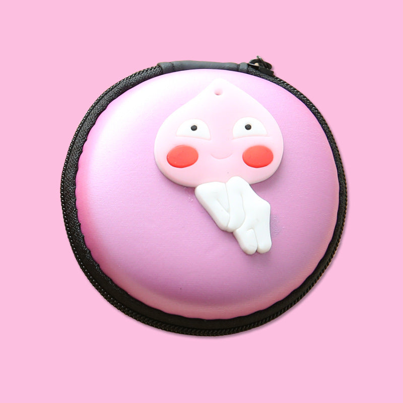 Direct selling new cute zero wallet cartoon earphone collector charger Box Coin handbag wholesale