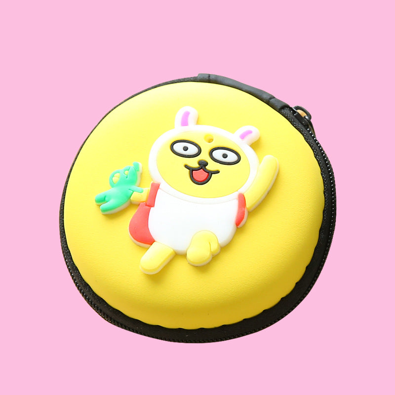Direct selling new cute zero wallet cartoon earphone collector charger Box Coin handbag wholesale