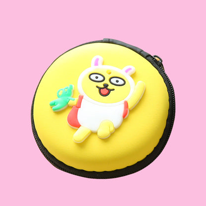 Direct selling new cute zero wallet cartoon earphone collector charger Box Coin handbag wholesale
