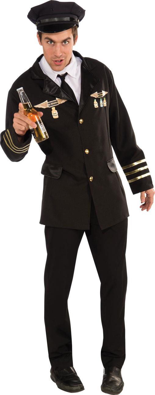Classic Pilot Flight Captain Costume XL