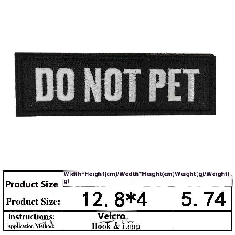Pet Dog Accessories Embroidered Velcro New Pet Clothing Decorative Sticker Computer Embroidery Chapter
