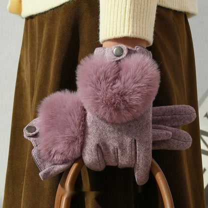 Winter New Cashmere Gloves For Women