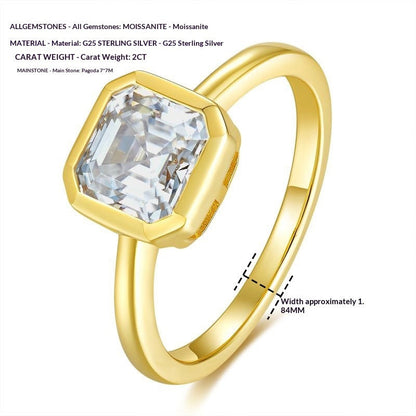 Design A Minimalist Pagoda-cut Diamond Ring