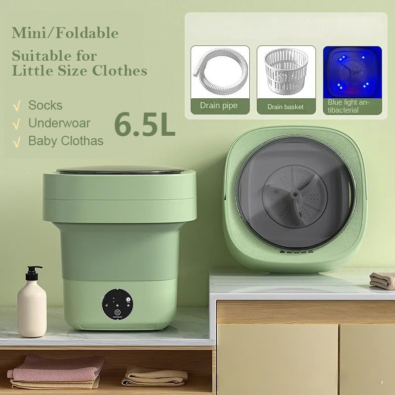 Mini Foldable Washing Machine for Socks Underwear