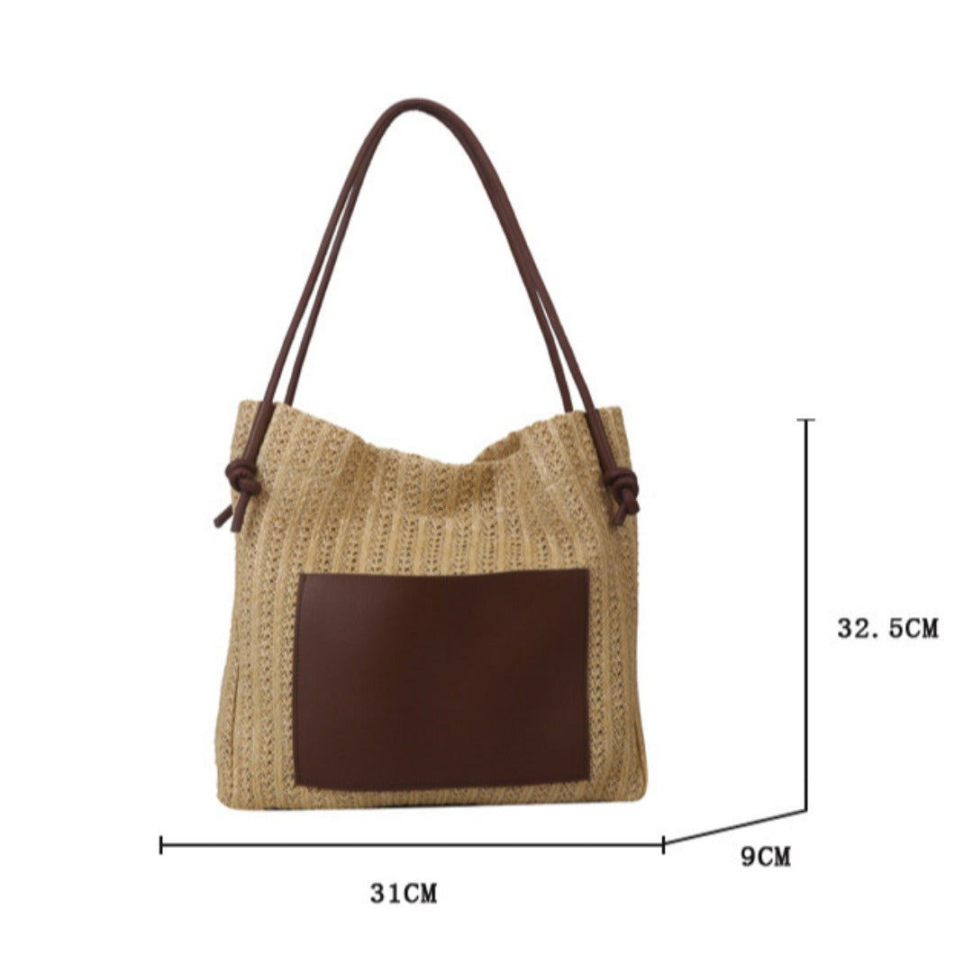 Hobo straw bag, women&