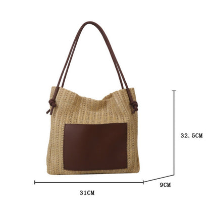 Hobo straw bag, women&