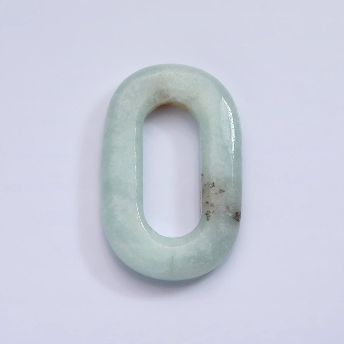 40mm Amazonite Natural Gemstone Open Oblong Rectangular Jewelry Findings | Z-549