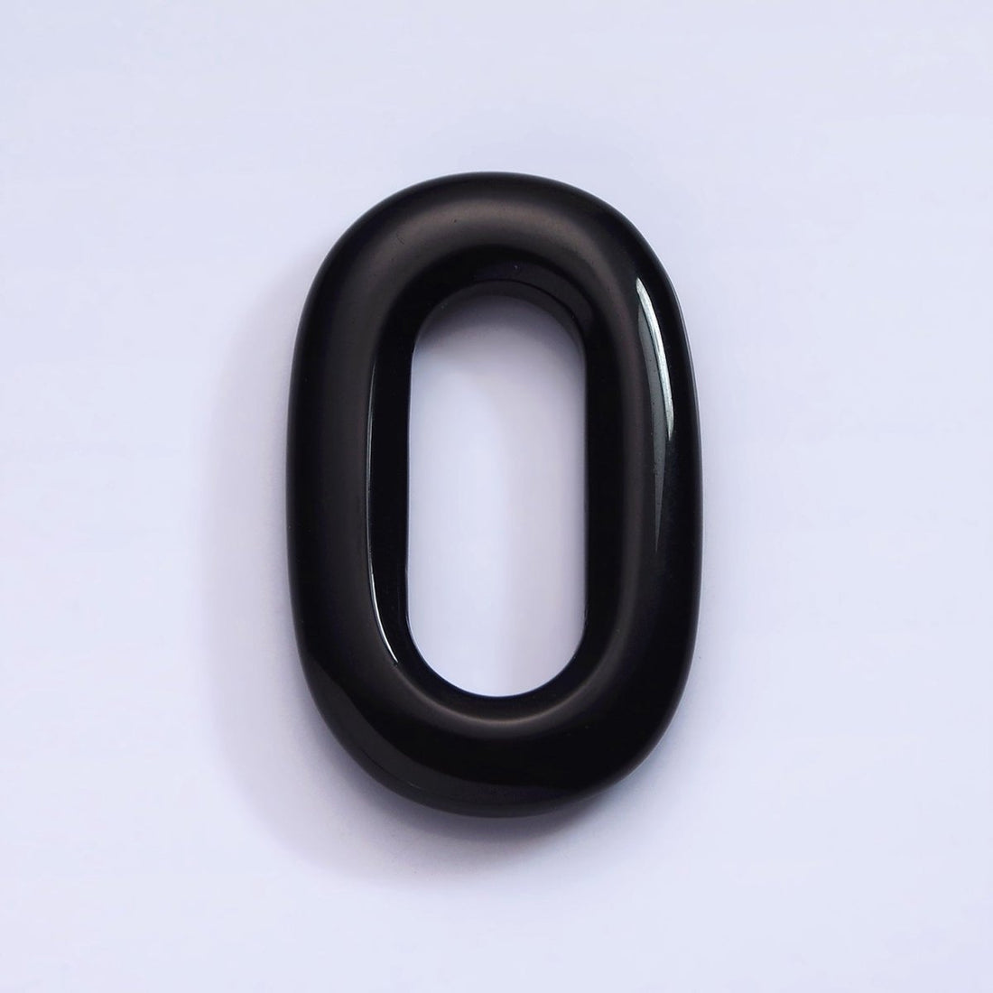40mm Onyx Natural Gemstone Open Oblong Rectangular Jewelry Findings | Z-546
