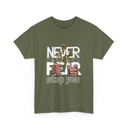 Never Give Up Heavy Cotton Tee