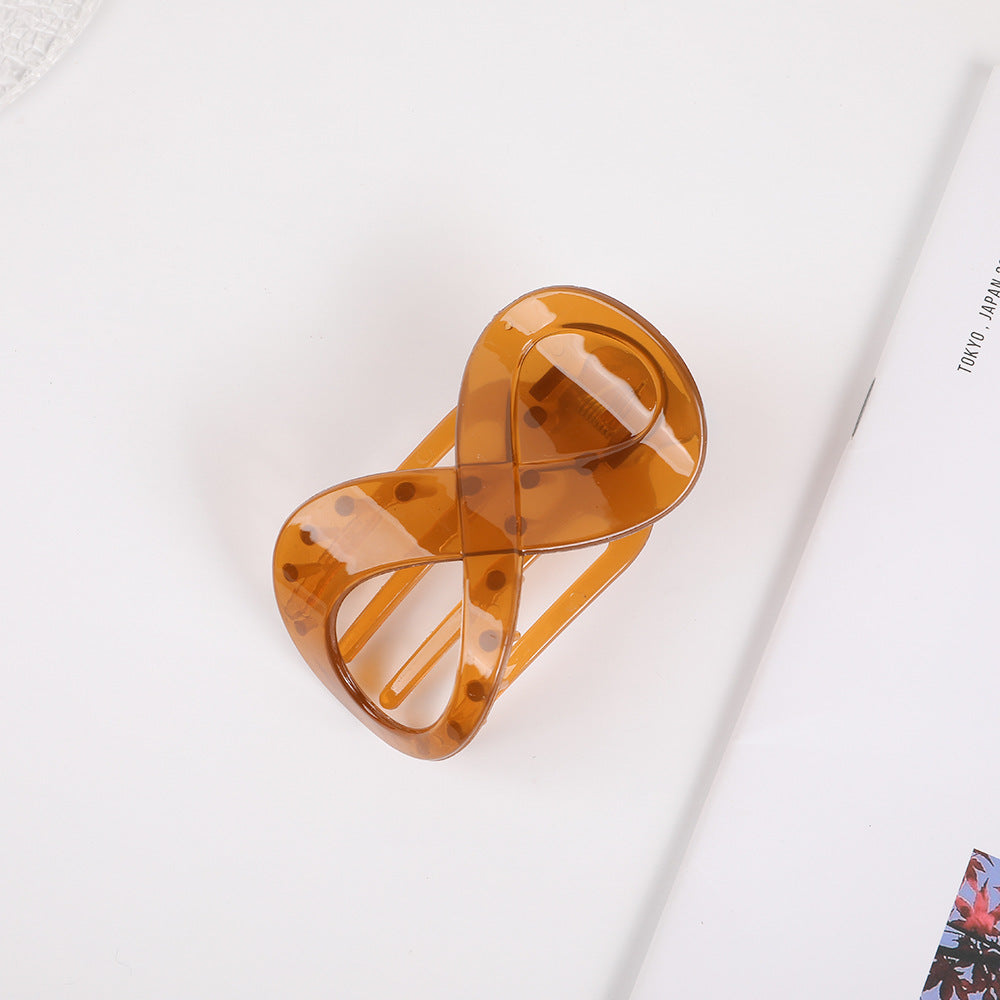Elegant Frosted 8-shaped Barrettes