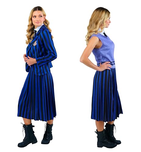 Wednesday Nevermore School Uniform Costume Women - Gothic Halloween Outfit