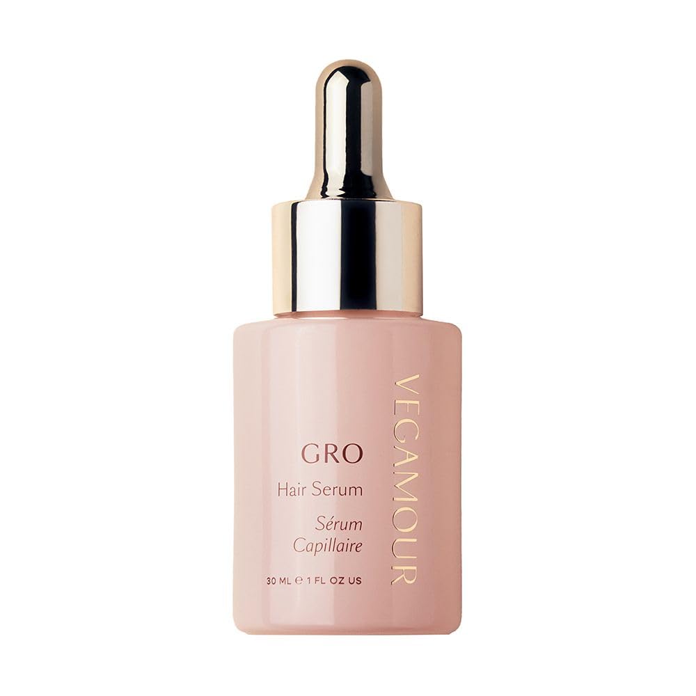 VEGAMOUR GRO Hair Serum for Hair Thinning &amp; Shedding, Thicker Fuller Looking Hair In As Soon As 90 Days, Non Oily, Bergamot Scent, Vegan &amp; Cruelty Free