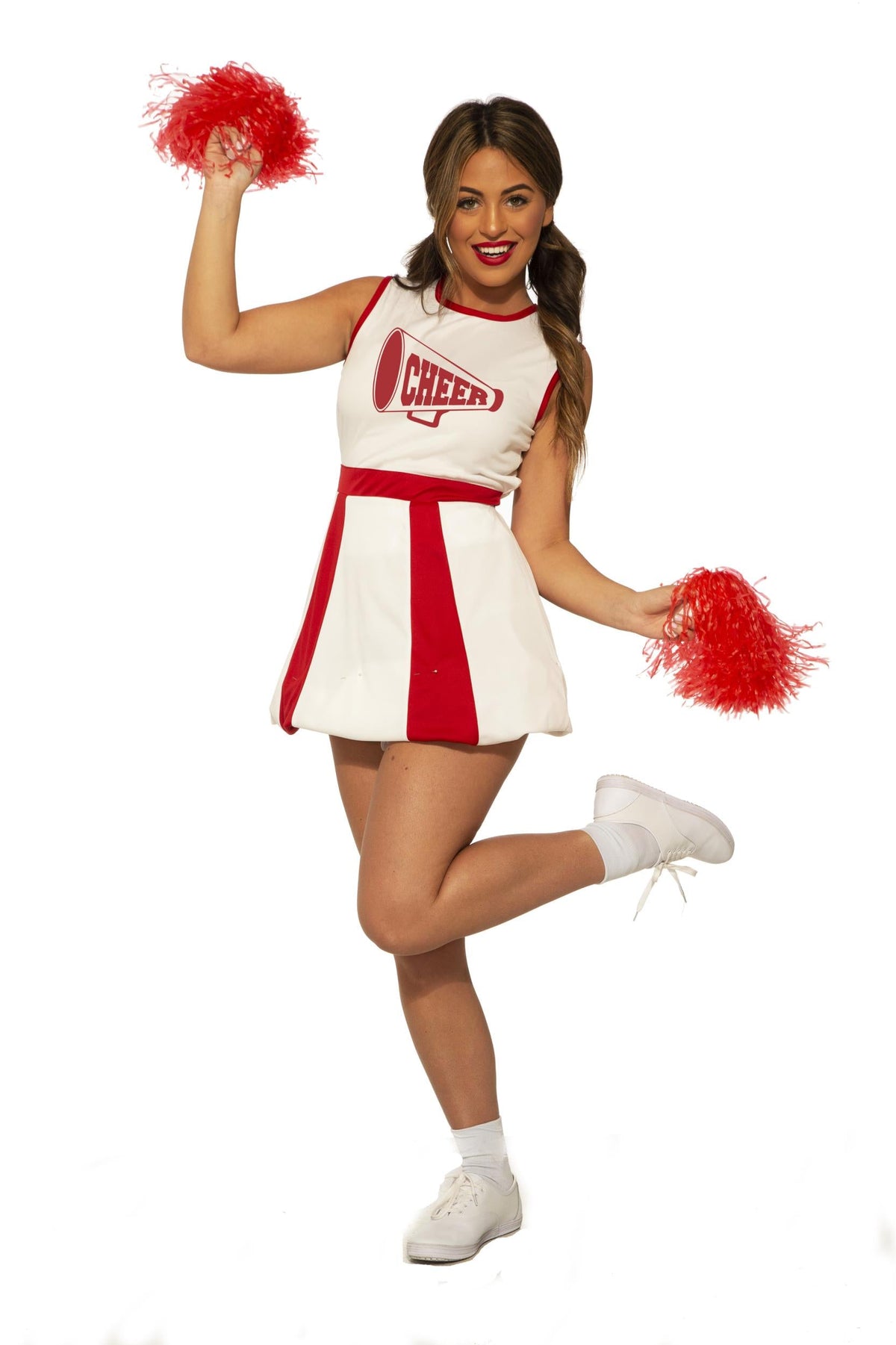 Red and White Cheerleader Adult Woman&