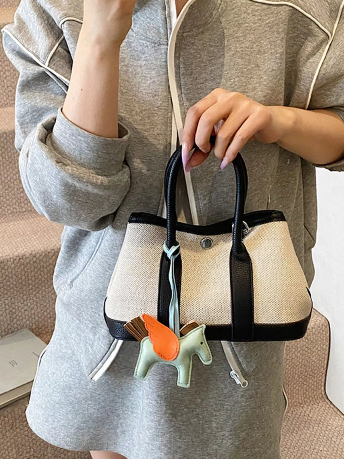 Contrast Crossbody Bag