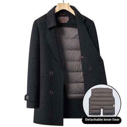 Double-sided Wool Overcoat Men&