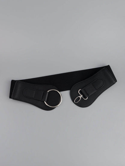 PU Elastic Wide Belt for Comfortable Fashion Fit