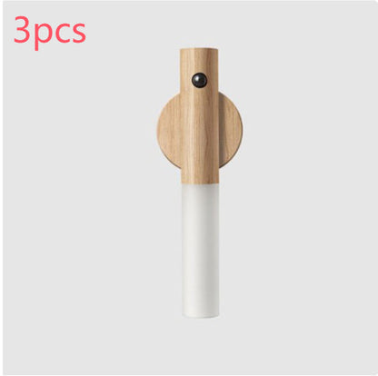Auto LED USB Magnetic Wireless Night Light Corridors Porch Lights PIR Motion Sensor Wall Light Cabinet Lamp