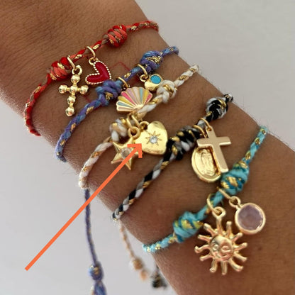 Multilayer Stacked Bracelet Womens Stretchy Beach Bracelet
