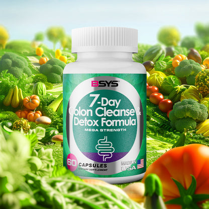 BSYS 7 Day Colon Cleanse &amp; Detox Formula 60&