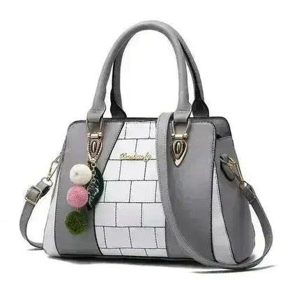 High Quality Contrast Color Messenger Bag For Ladies