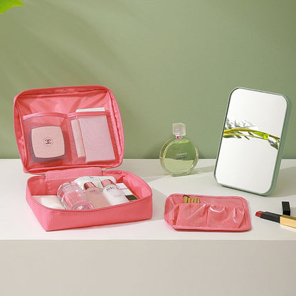 Cosmetic Bags,Cosmetic bag portable, travel storage bag, portable double-layer women&