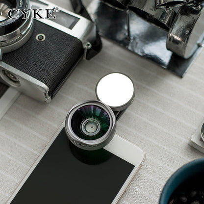 The new external generic mobile phone camera lens wide-angle colorful lights on the beauty of self artifact
