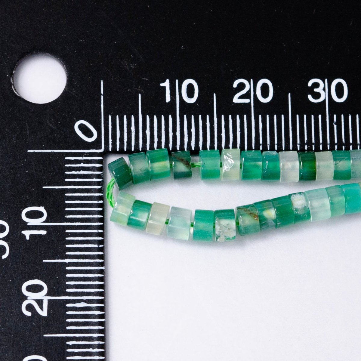 4.4mm Rondelle Natural Gemstone Heishi Bead Strand Findings | WA-2685 ~ WA-2713