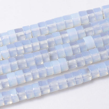 4.4mm Rondelle Natural Gemstone Heishi Bead Strand Findings | WA-2685 ~ WA-2713