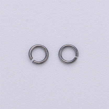 450 Pcs Silver Plated, Gold Plated, Gun Metal, Rose Gold Dainty O Shaped Jump Rings 3mm Open Jump Ring 24 gauge 0.50mm for Supply