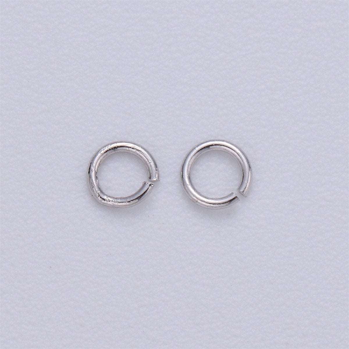 450 Pcs Silver Plated, Gold Plated, Gun Metal, Rose Gold Dainty O Shaped Jump Rings 3mm Open Jump Ring 24 gauge 0.50mm for Supply