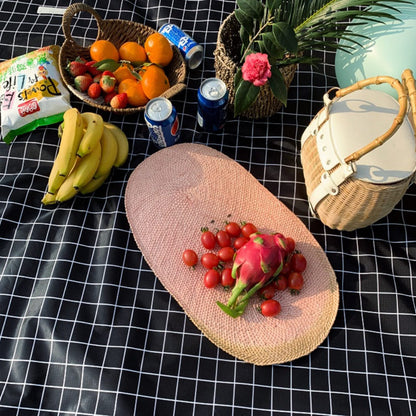 Spring outing thickened picnic mattress, outdoor camping mattress portable outing, plaid floor mat
