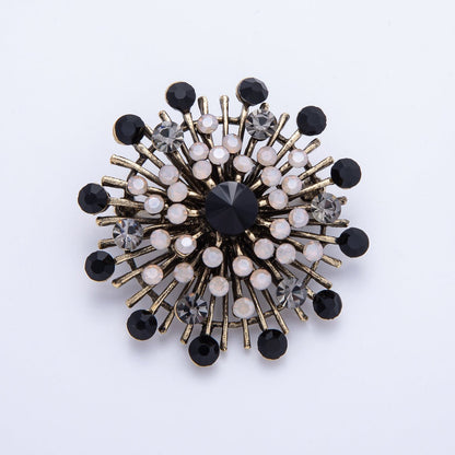 45mm Blue, Black Vintage Antique Sunburst Celestial Brooch Pin | BH-025 BH-026