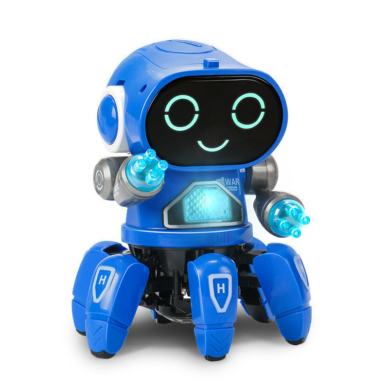 Electric Rock Robot, Music, Light, Automatic Walking, Swinging And Dancing Robot, Children&