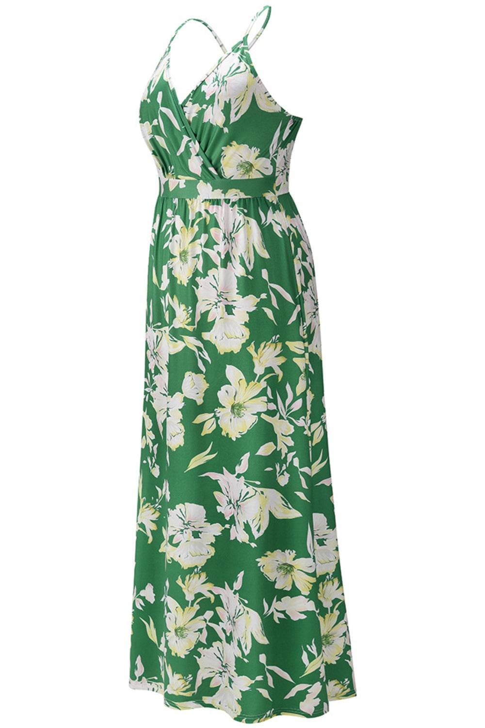 Crisscross Printed Surplice Cami Dress For Women