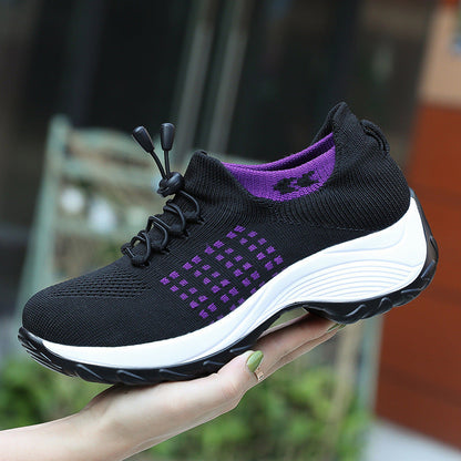 Breathable Shoes Trendy And Fashionable Lightweight Socks Womens Athletic Shoes