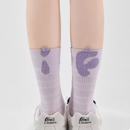 Breathable Letter Crew Socks