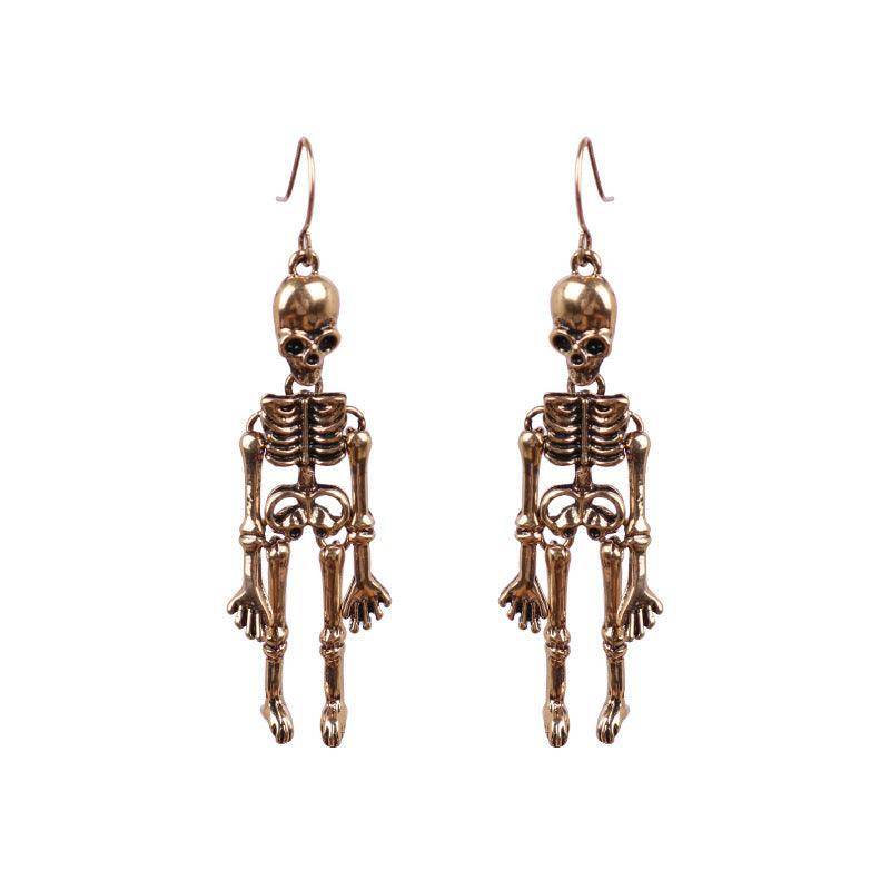 Skeleton Alloy Earrings for Stylish and Unique Looks